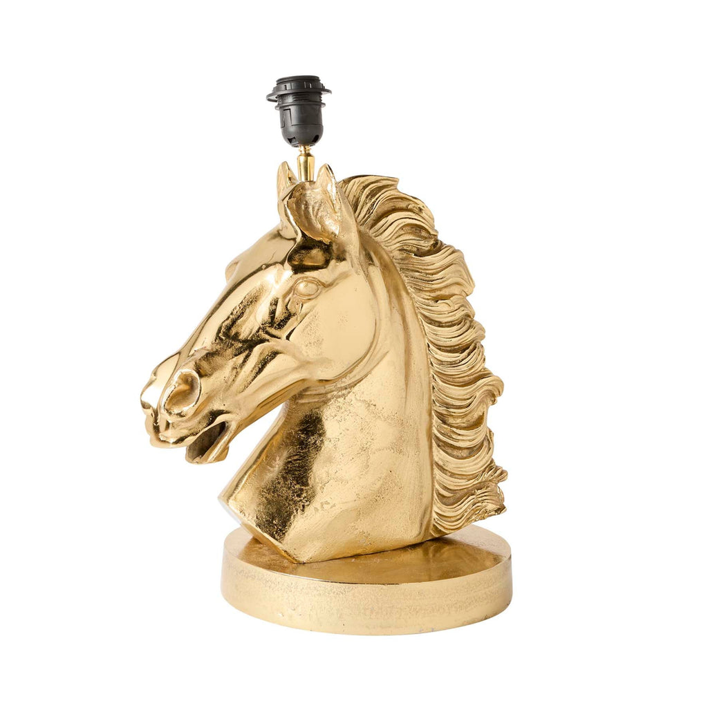 Horse Head Lamp- Gold
