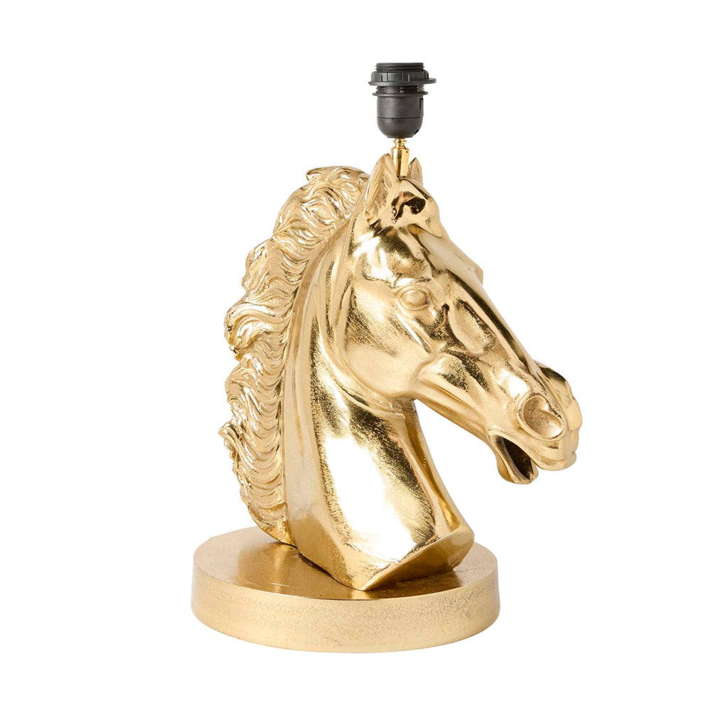 Horse Head Lamp- Gold