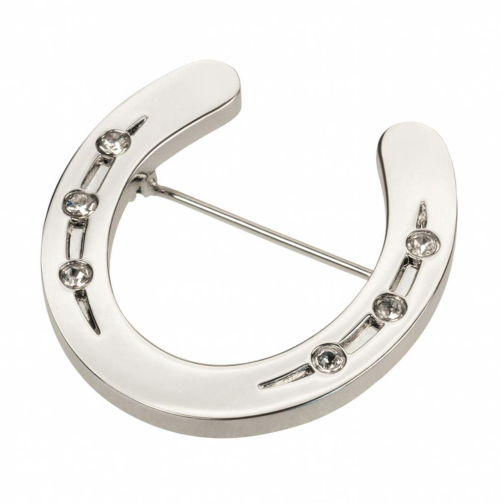 Silver Horse Shoe Brooch