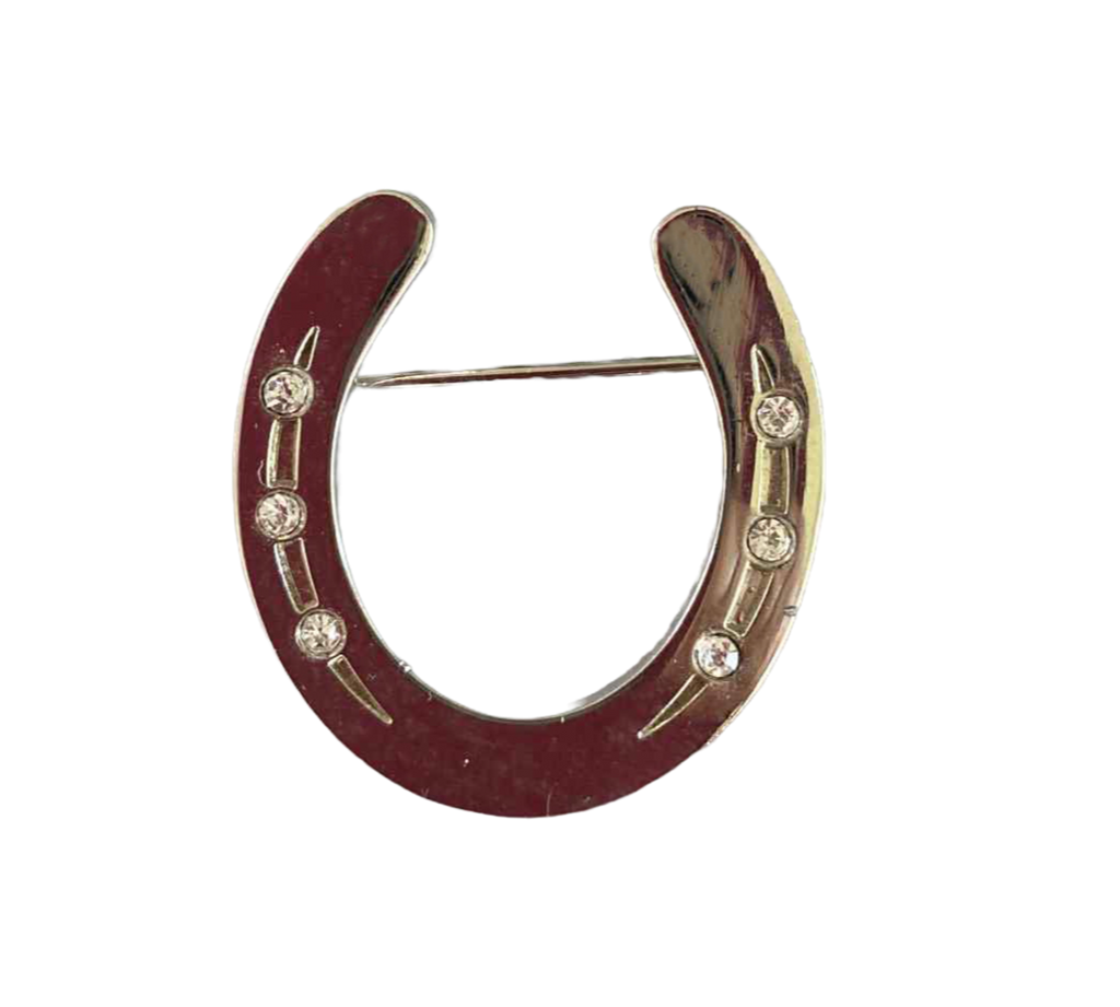 Silver Horse Shoe Brooch