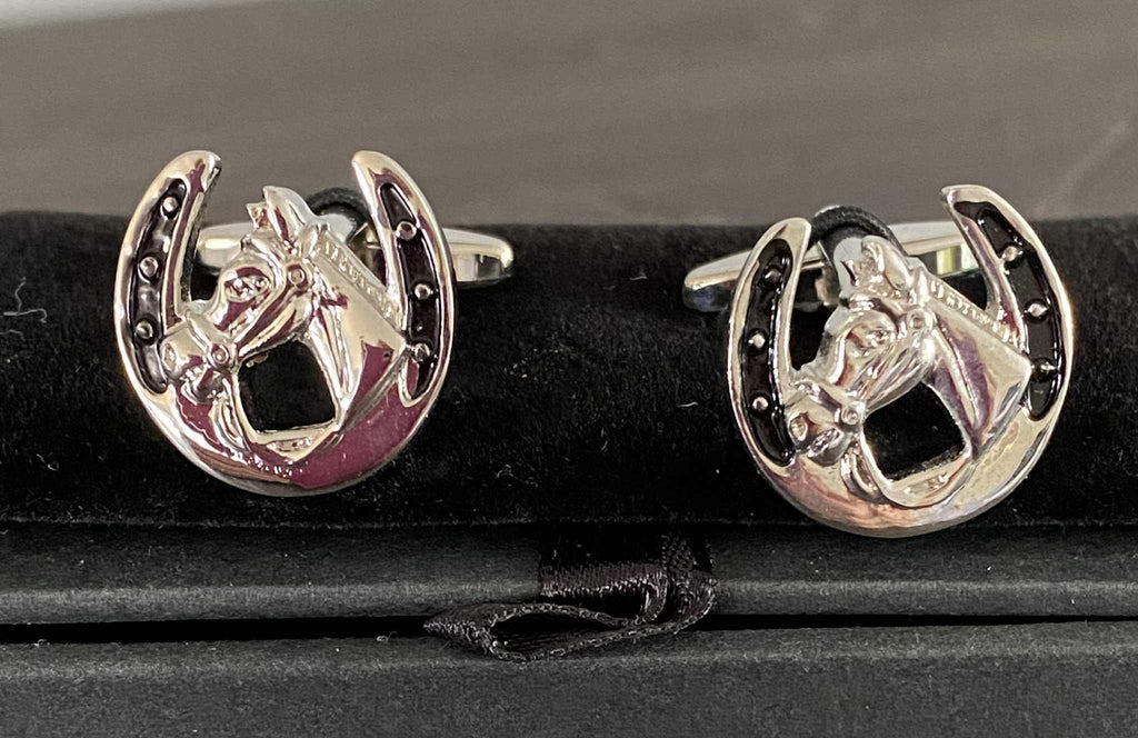 Horse Shoe & Head Cufflinks