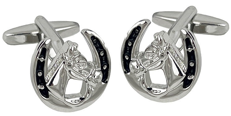 Horse Shoe & Head Cufflinks