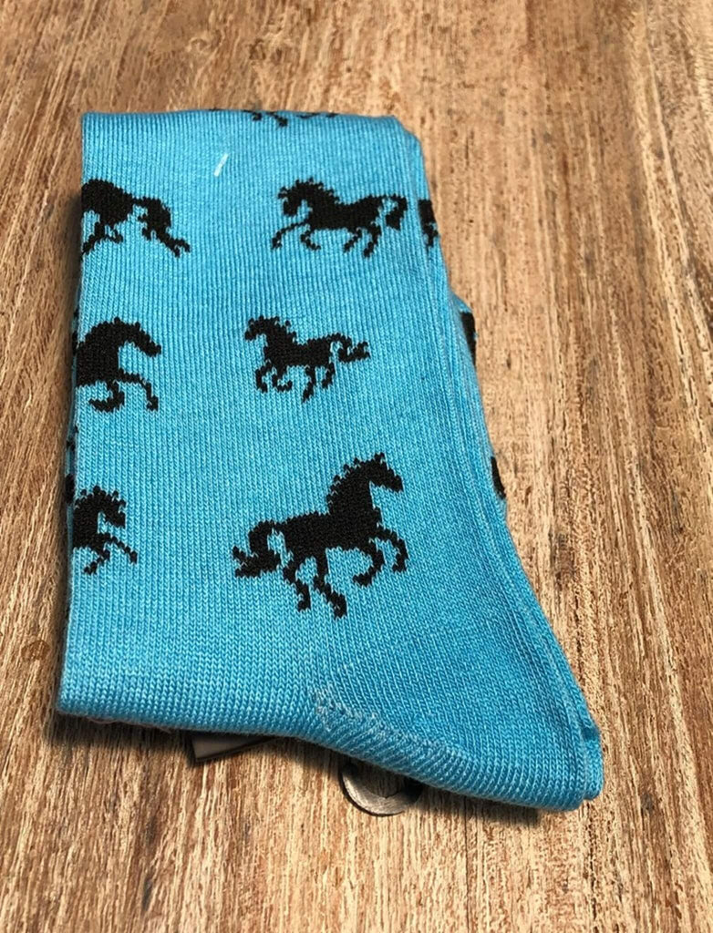 Horses All Over Crew Socks  - 6 Pack