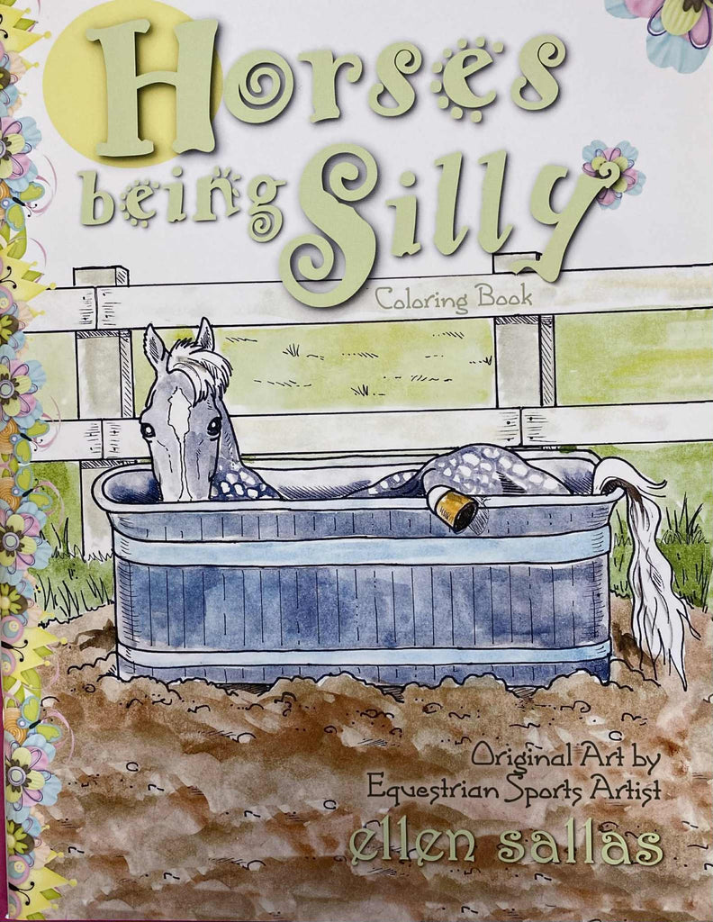 Horses Being Silly Colouring Book