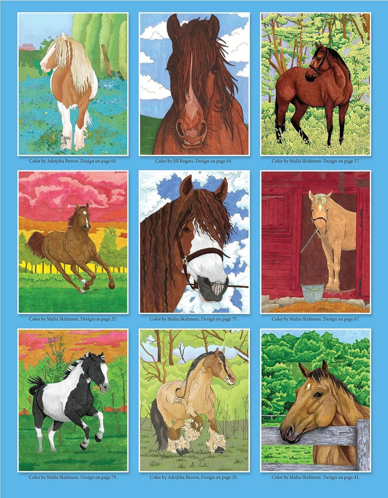 Horses Colouring Book