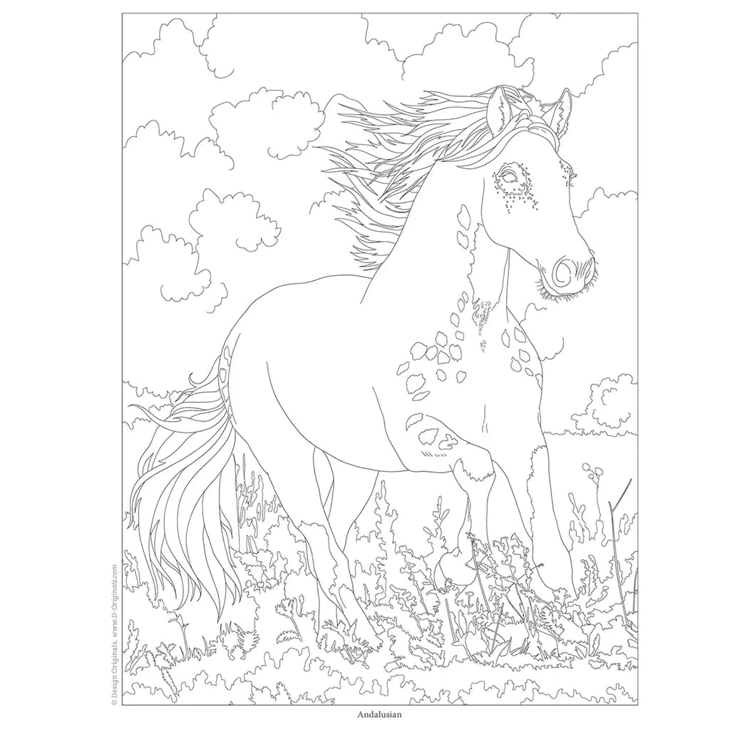 Horses Colouring Book