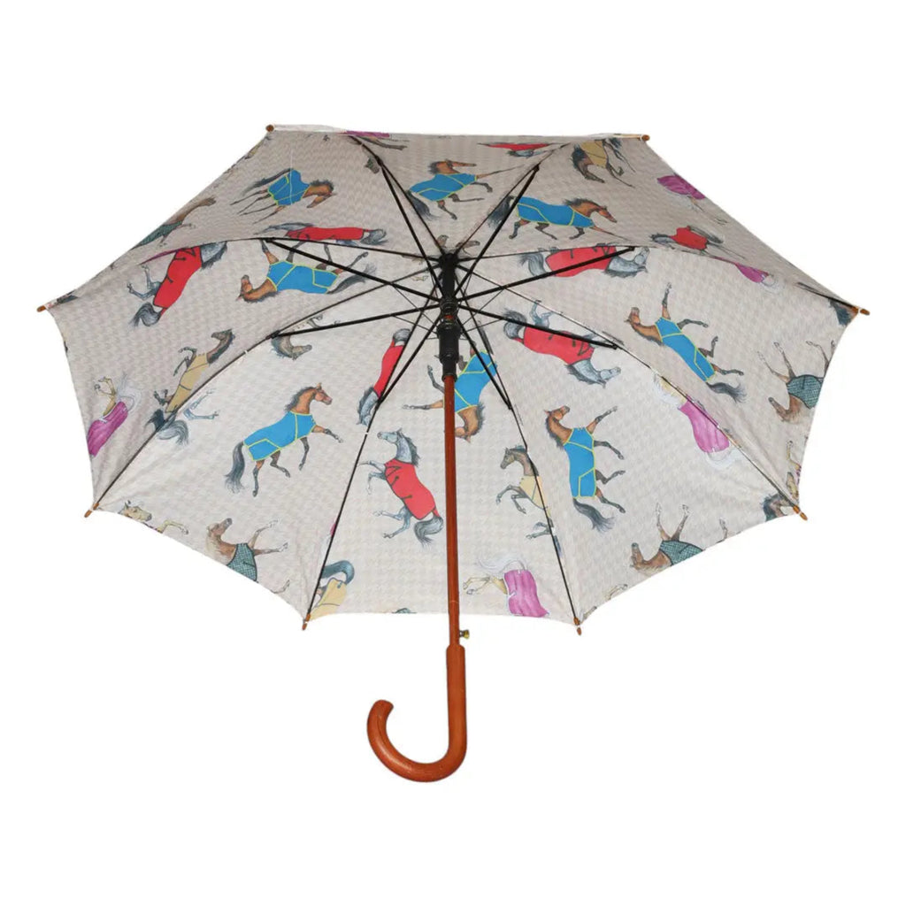Horses In Blankets Umbrella