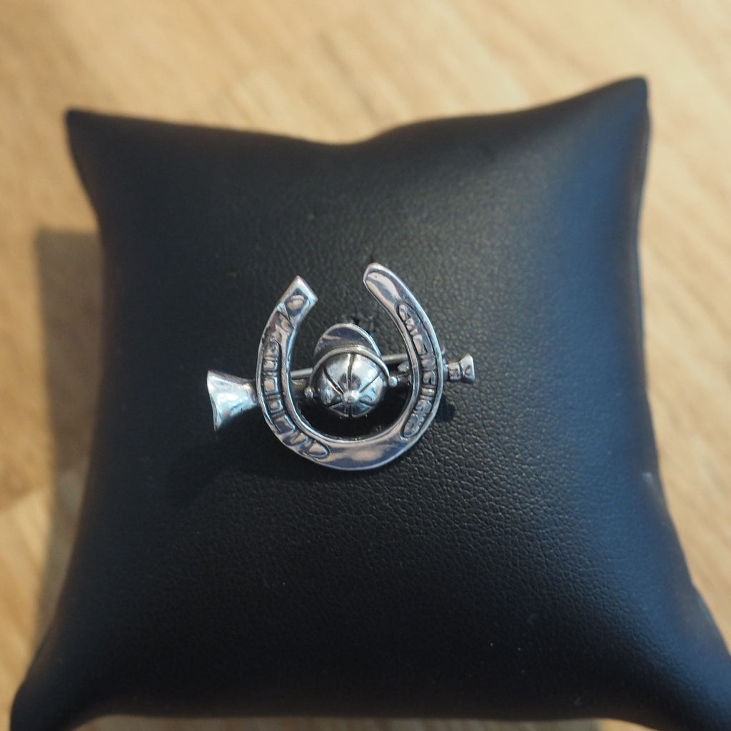 Horseshoe  Sterling Silver  Brooch