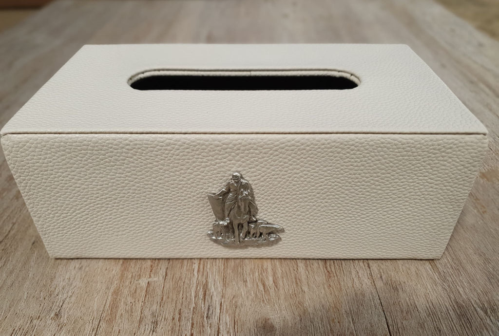 Hunting Tissue Box - Cream