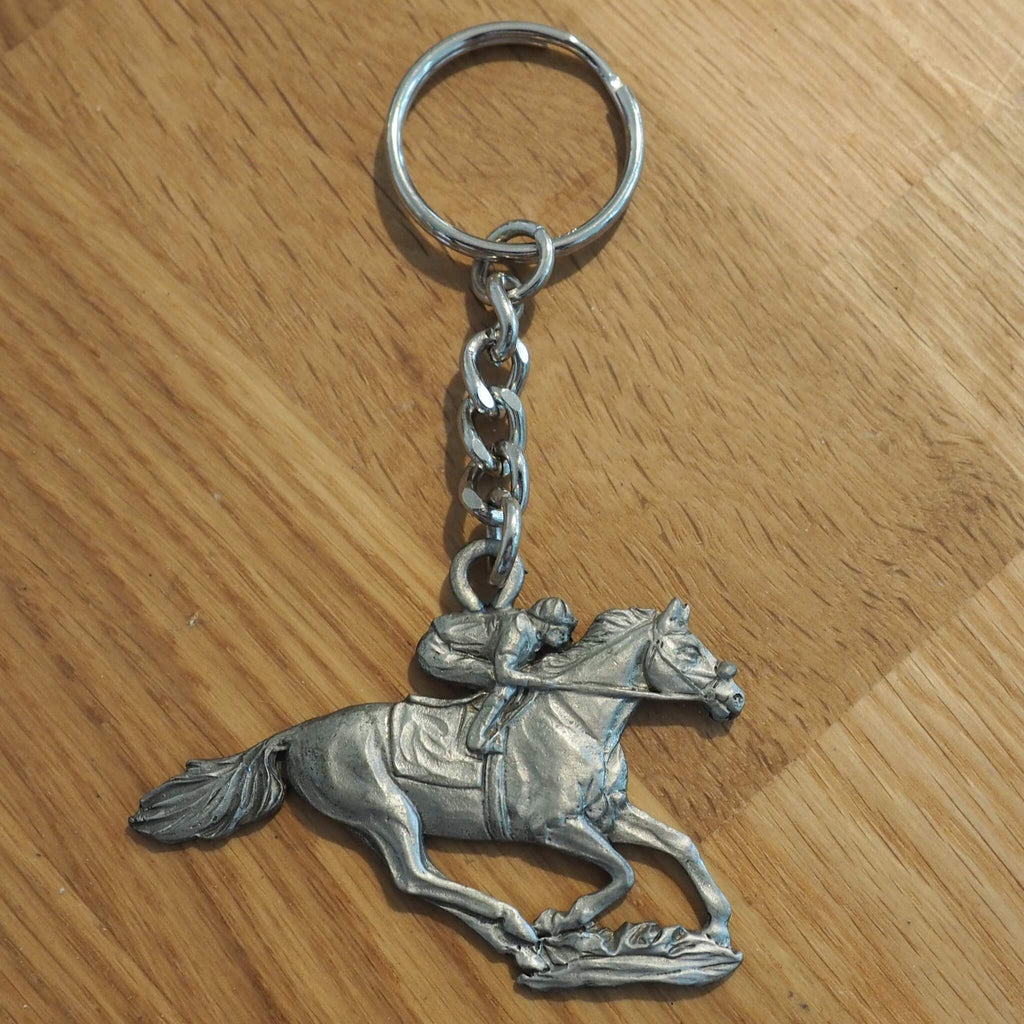 Jockey & Horse Key Ring