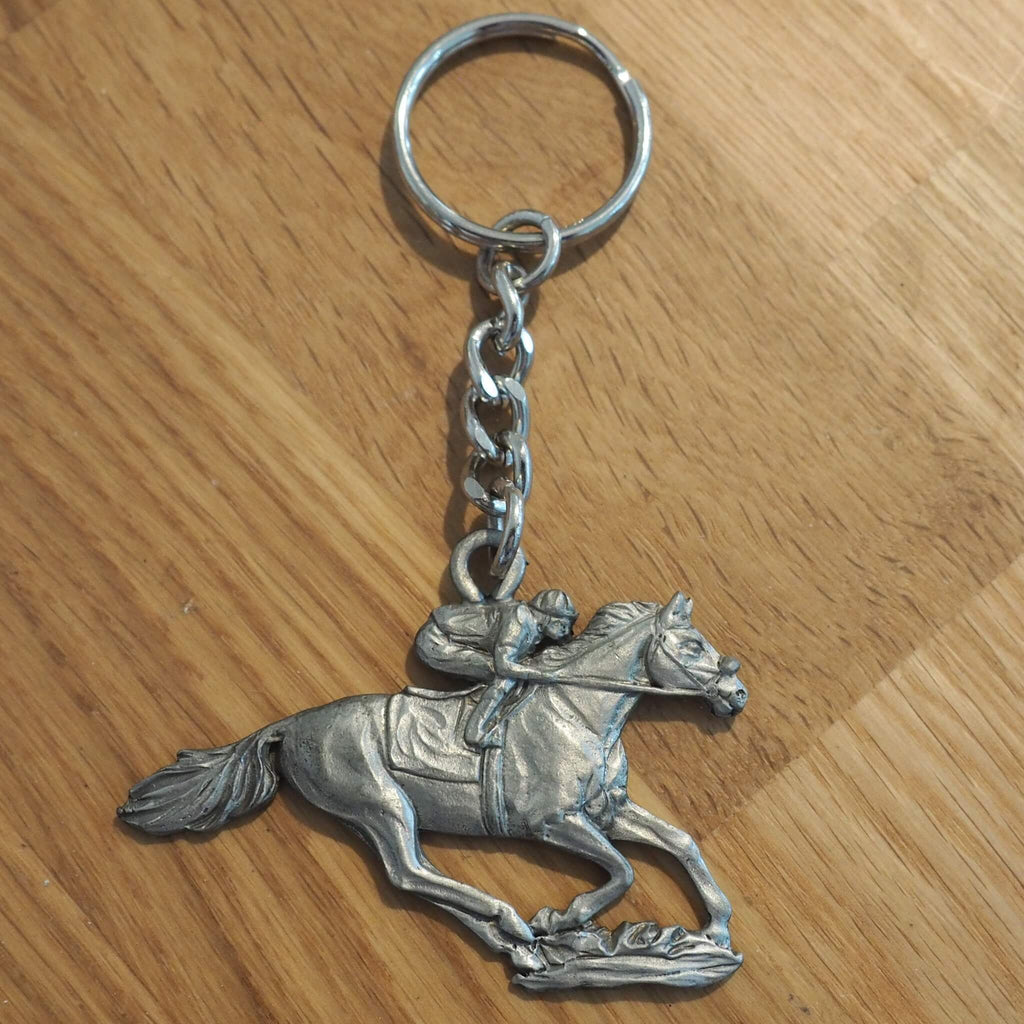 Jockey & Horse Key Ring