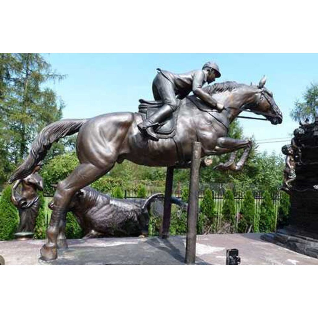 Jumping Horse Statue