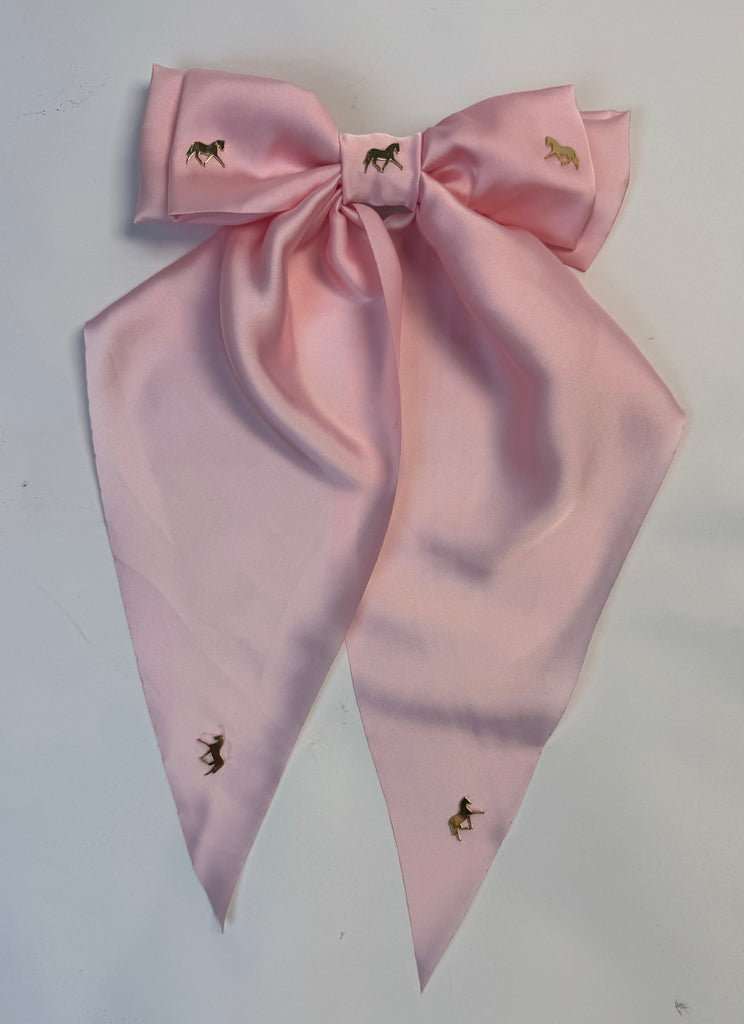 Large Pale Pink Horses Bow