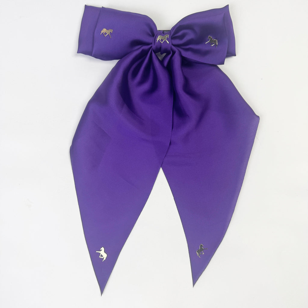 Large Purple Horses Bow