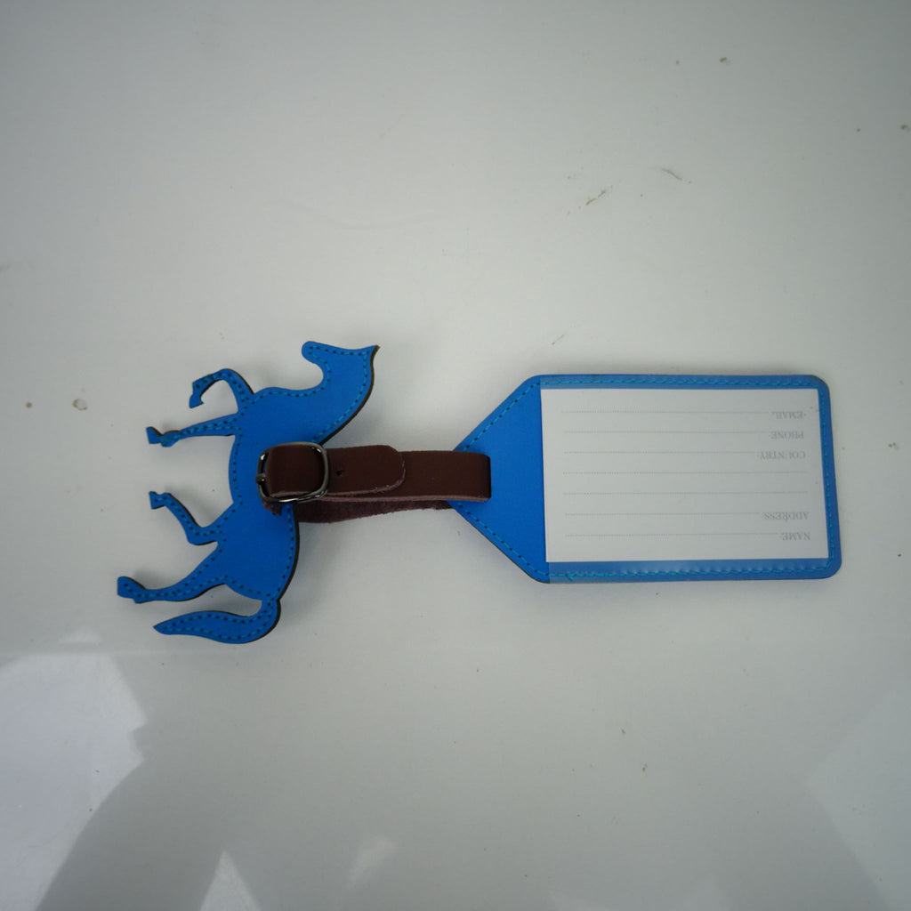 Blue Horse Luggage Tag