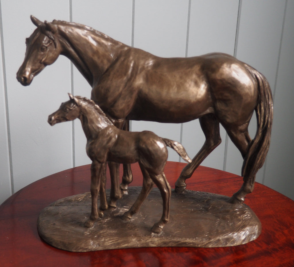 Mare & Foal Sculpture