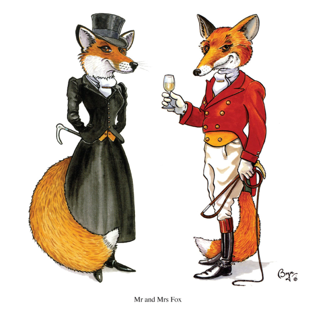 Mr and Mrs Fox Greeting Card with Sound