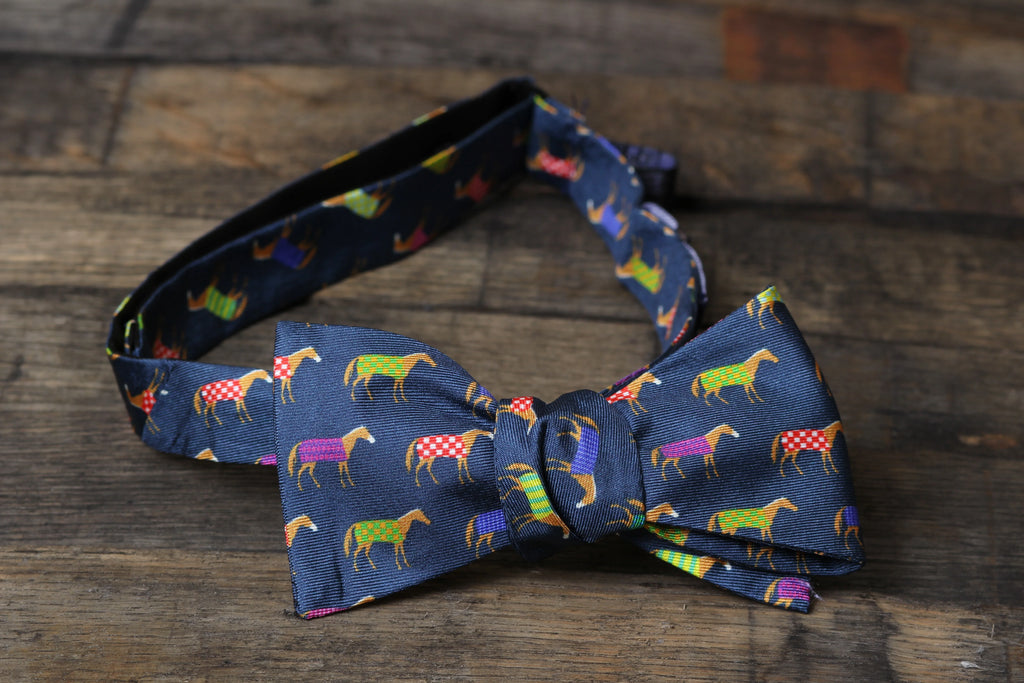 Multi Coloured Horse  Bow Tie