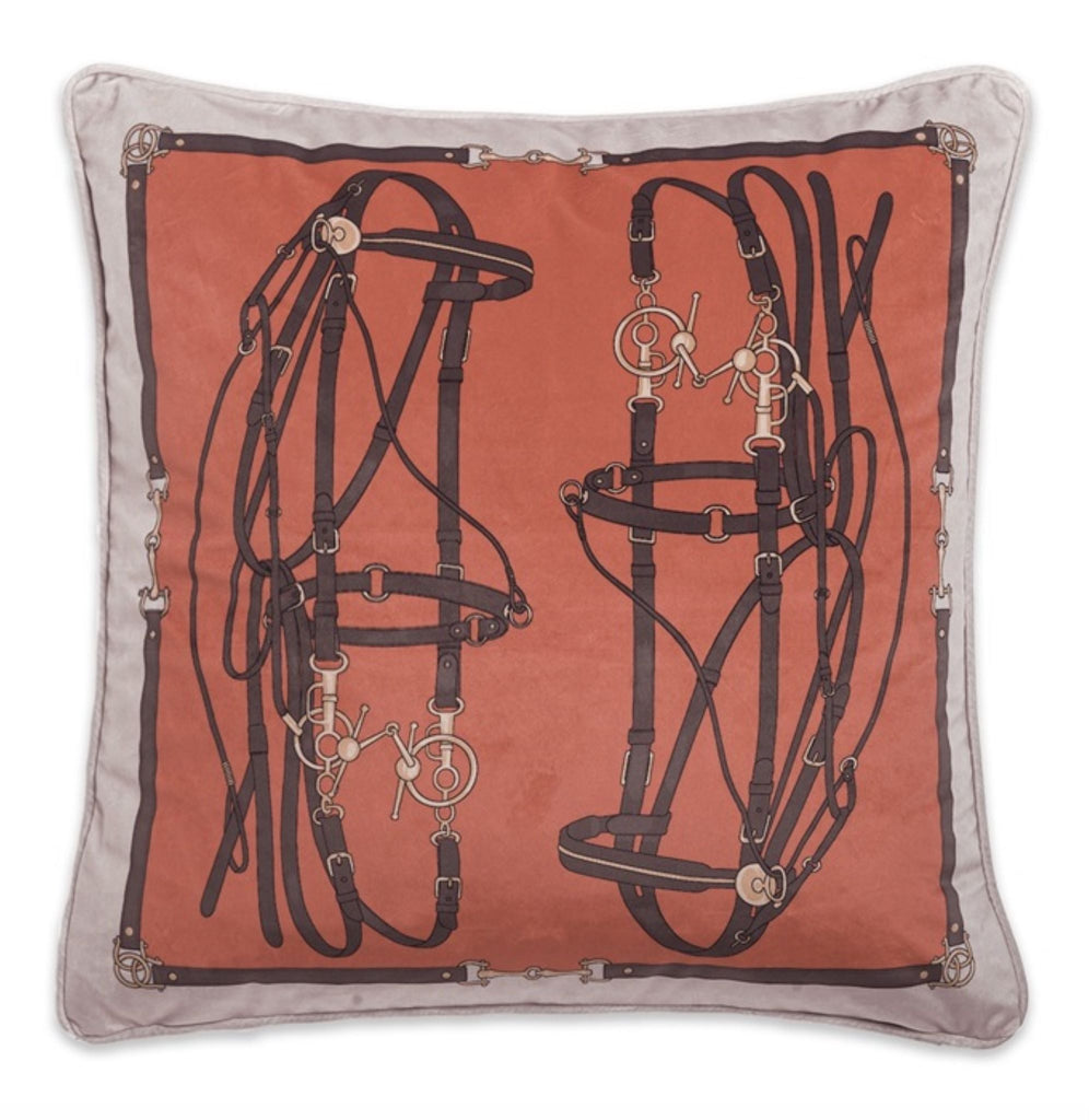 Orange Bridle Cushion