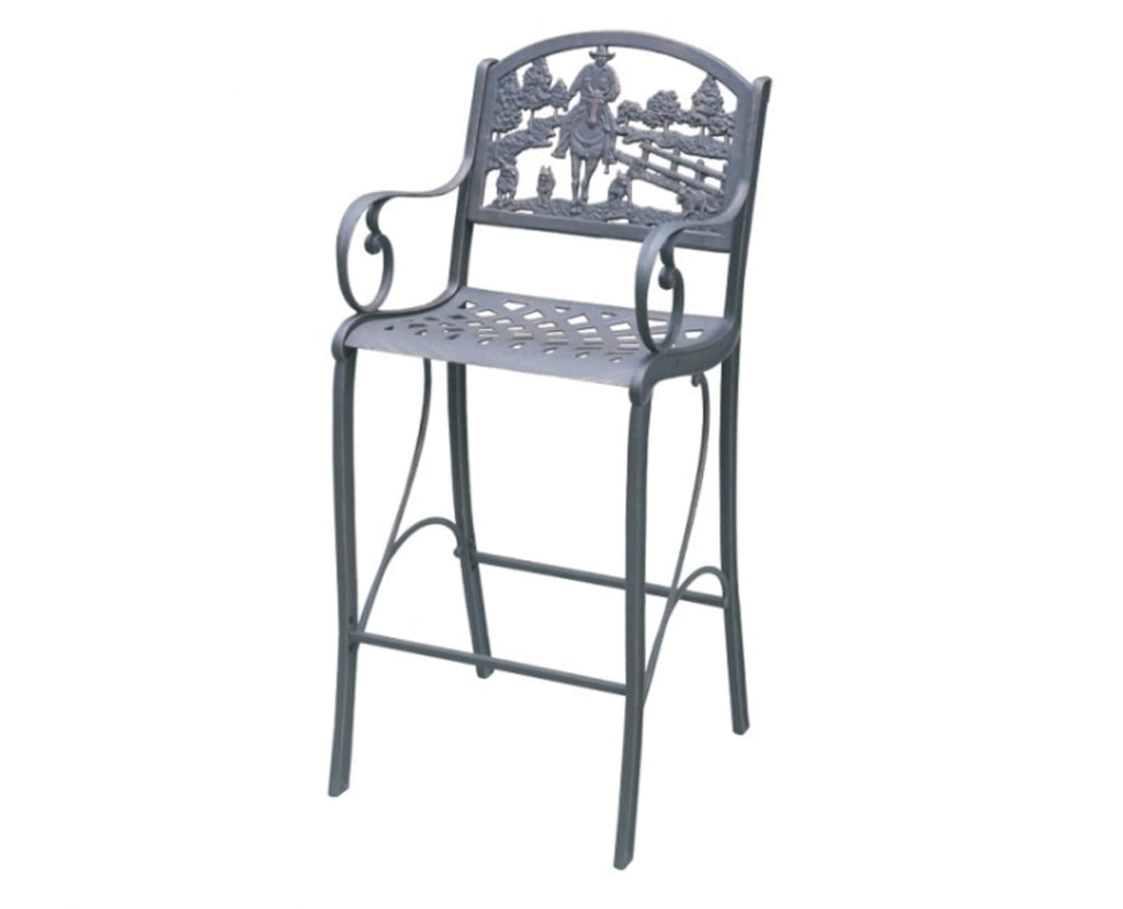 Aussie Outback  Iron Pub Chair