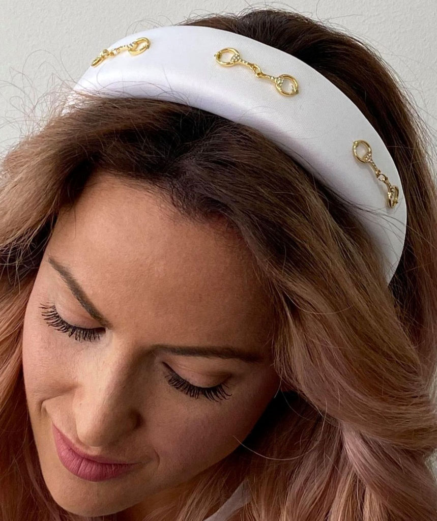 Padded Headband - White