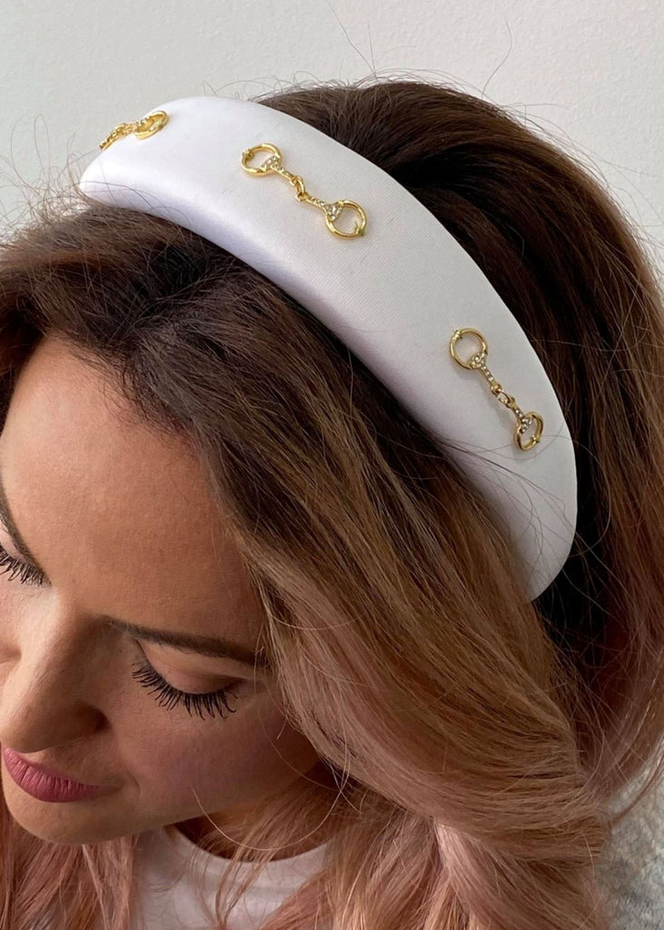 Padded Headband - White