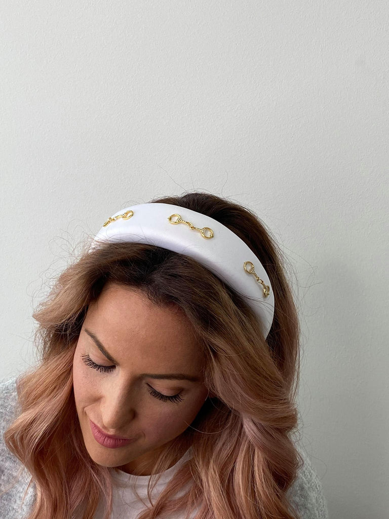 Padded Headband - White