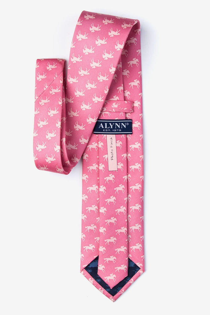 Photo Finish Pink Silk Tie