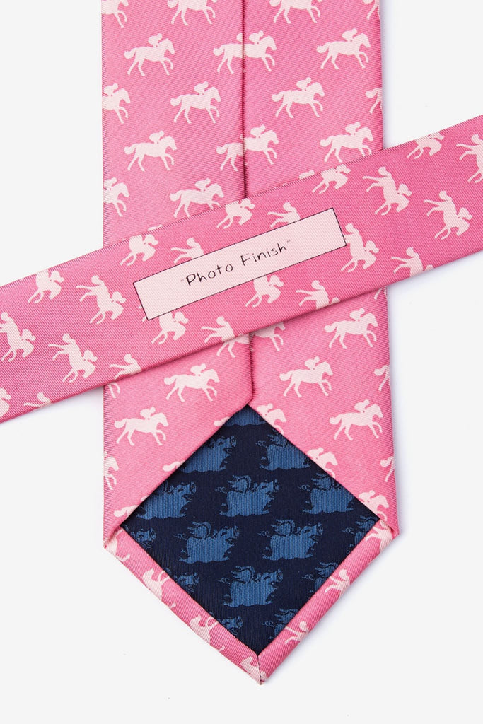 Photo Finish Pink Silk Tie