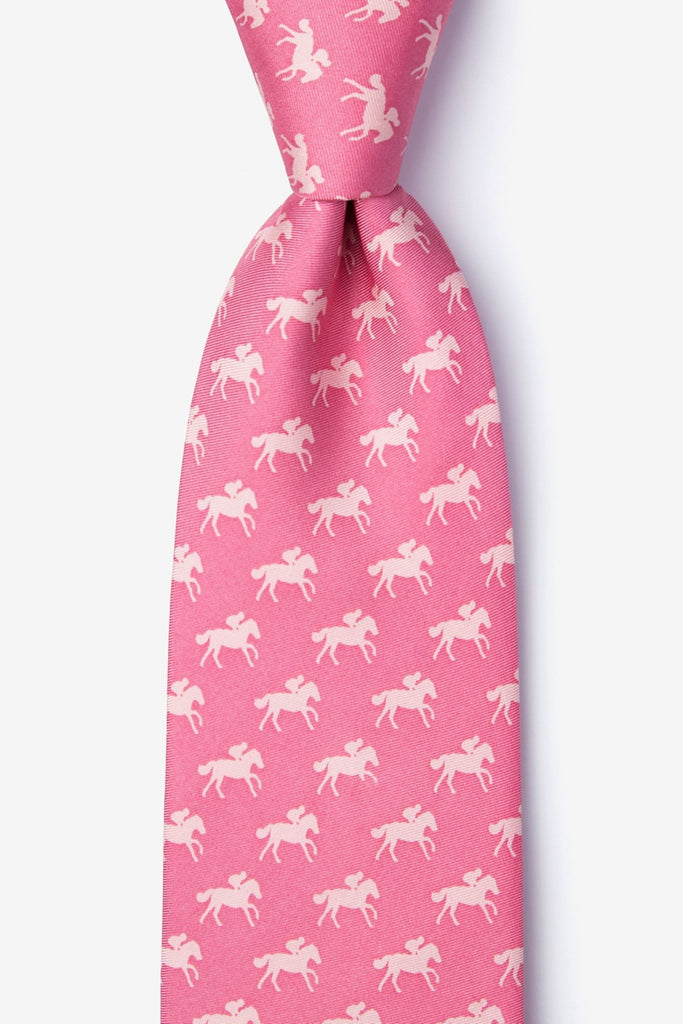 Photo Finish Pink Silk Tie