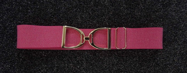 Pink Sparkle Stirrup Belt -Gold Stirrup