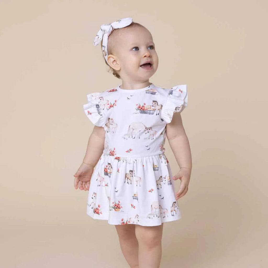 Pony Pals Short Sleeve Organic Dress