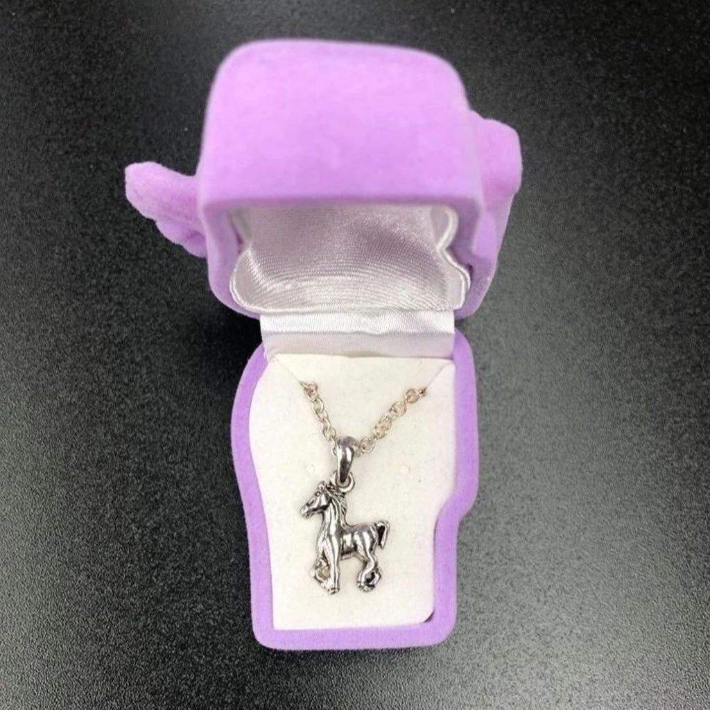 Prancing Pony Necklace in Gift Box