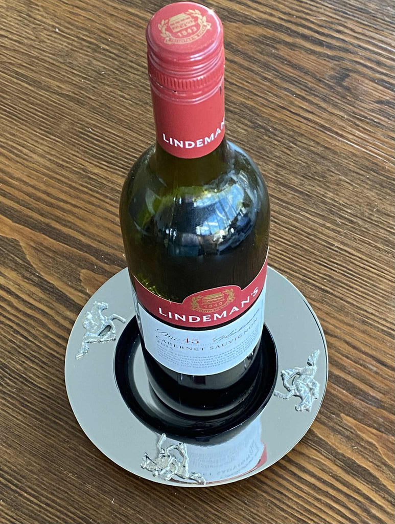 Race Horse Wine Bottle Coaster