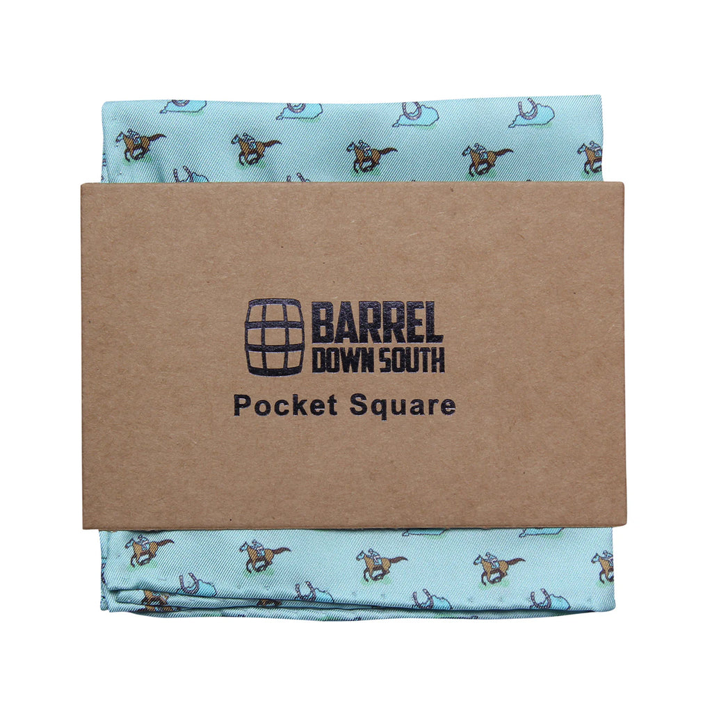 Raceday Horse Pocket Square