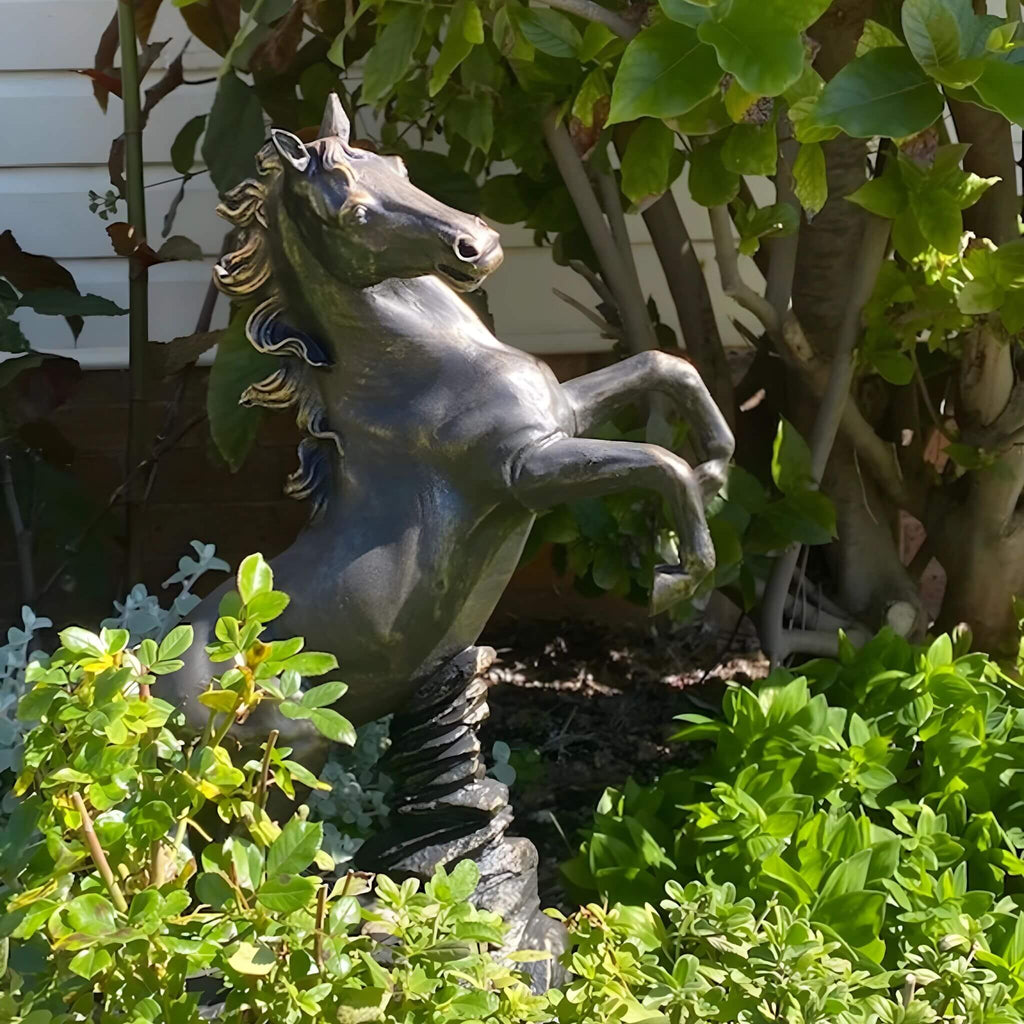 Rearing Horse Statue