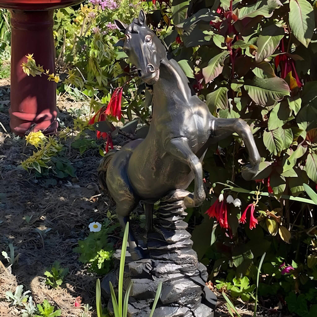 Rearing Horse Statue