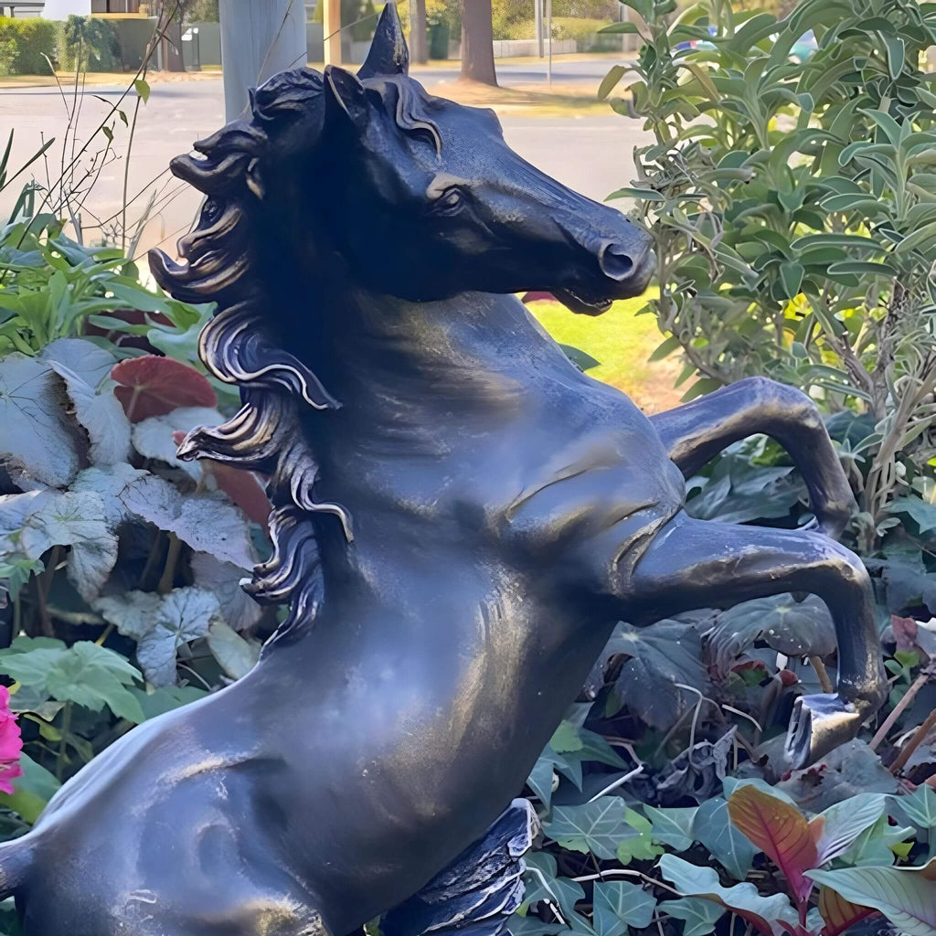 Rearing Horse Statue
