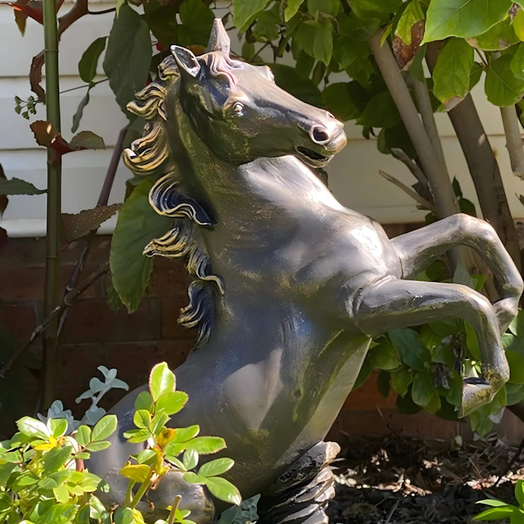 Rearing Horse Statue