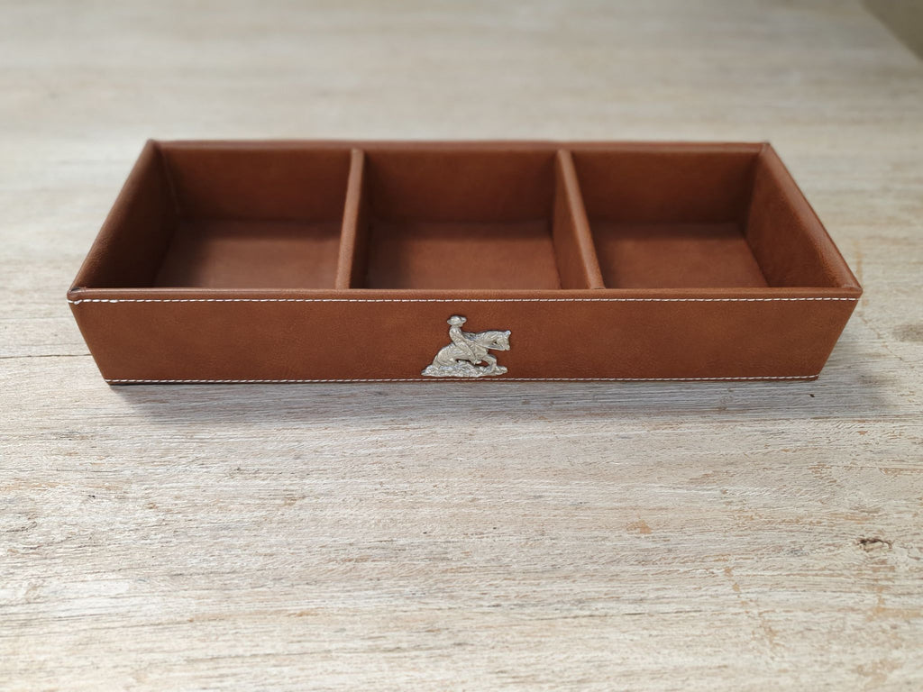 Reigning Horse Desk Organizer - Tan