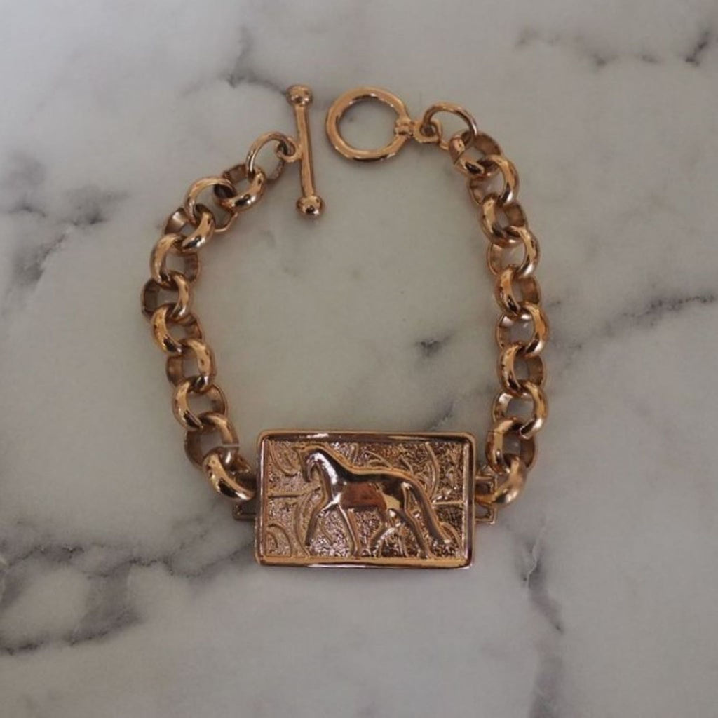 Rose Gold Horse Bracelet