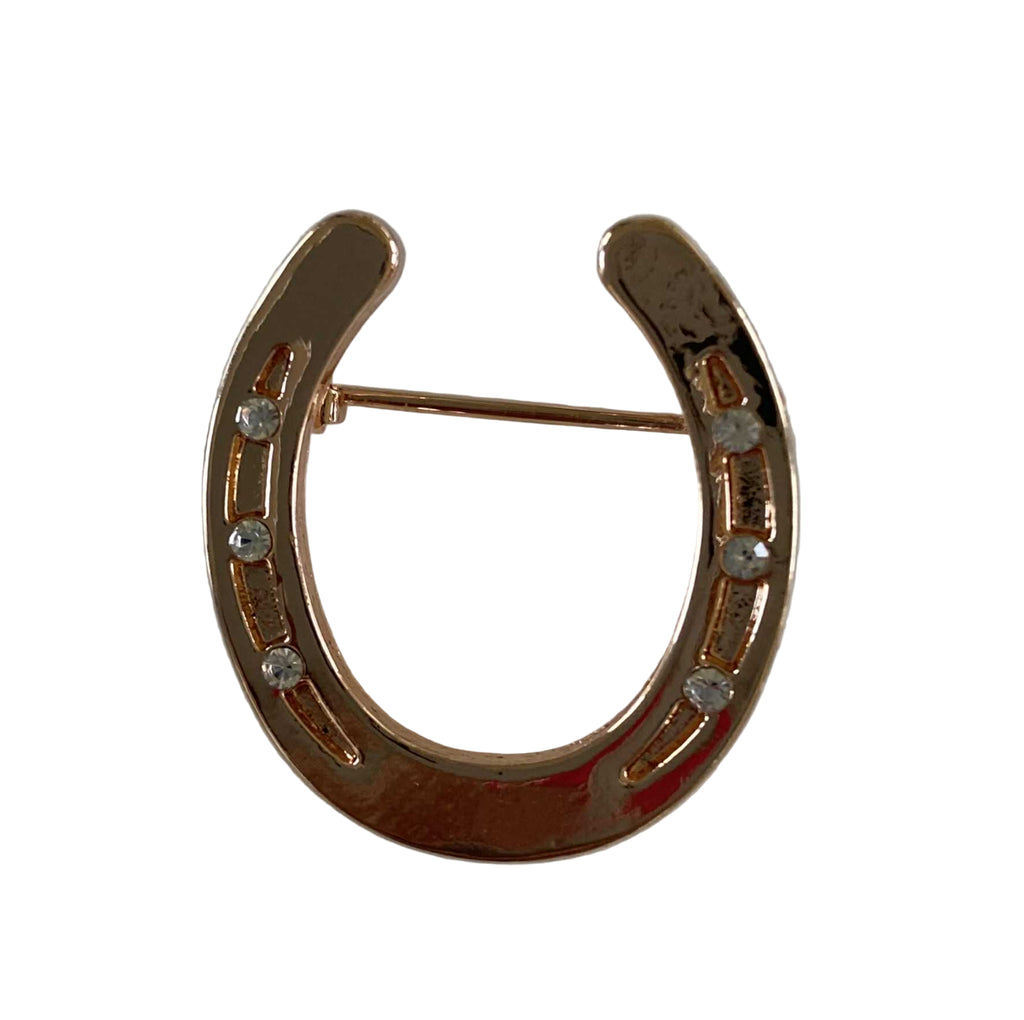 Rose Gold Horse Shoe Brooch