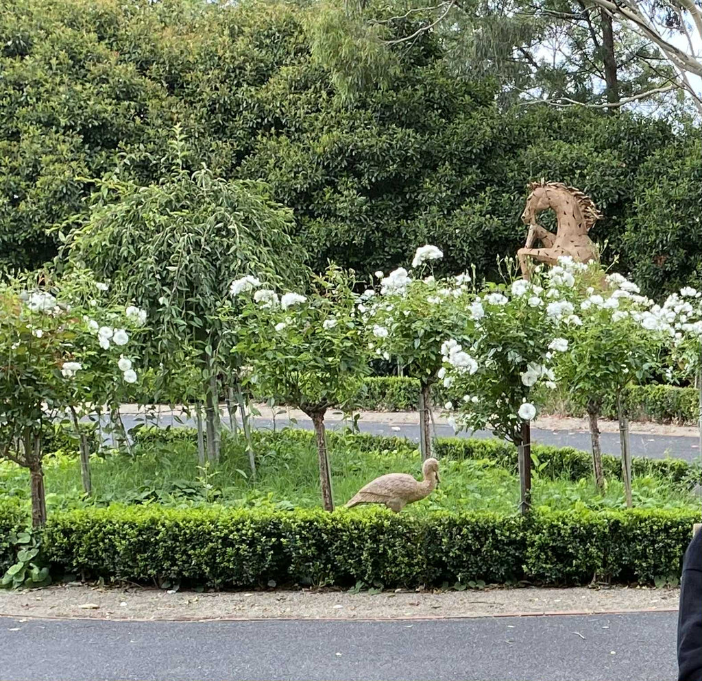 Rustic Horse Garden Statue