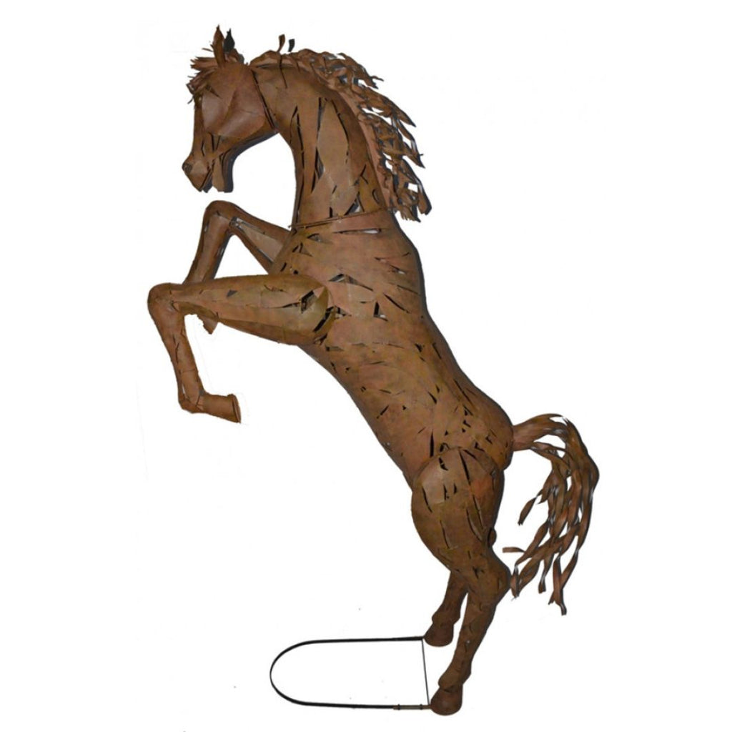 Rustic Horse Garden Statue