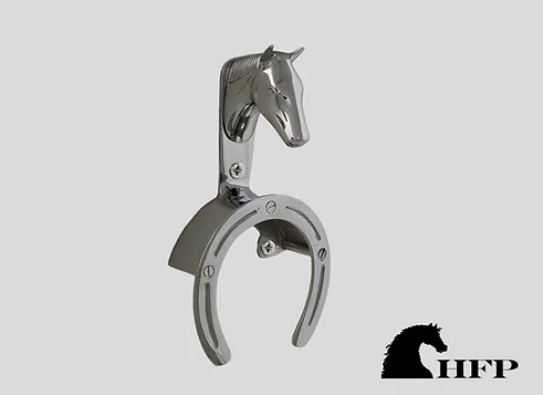 Horse Head Bridle Bracket - Chrome