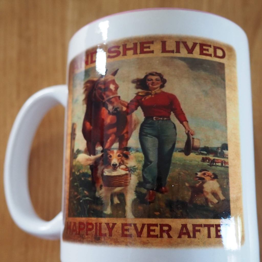 She lived happily ever after mug