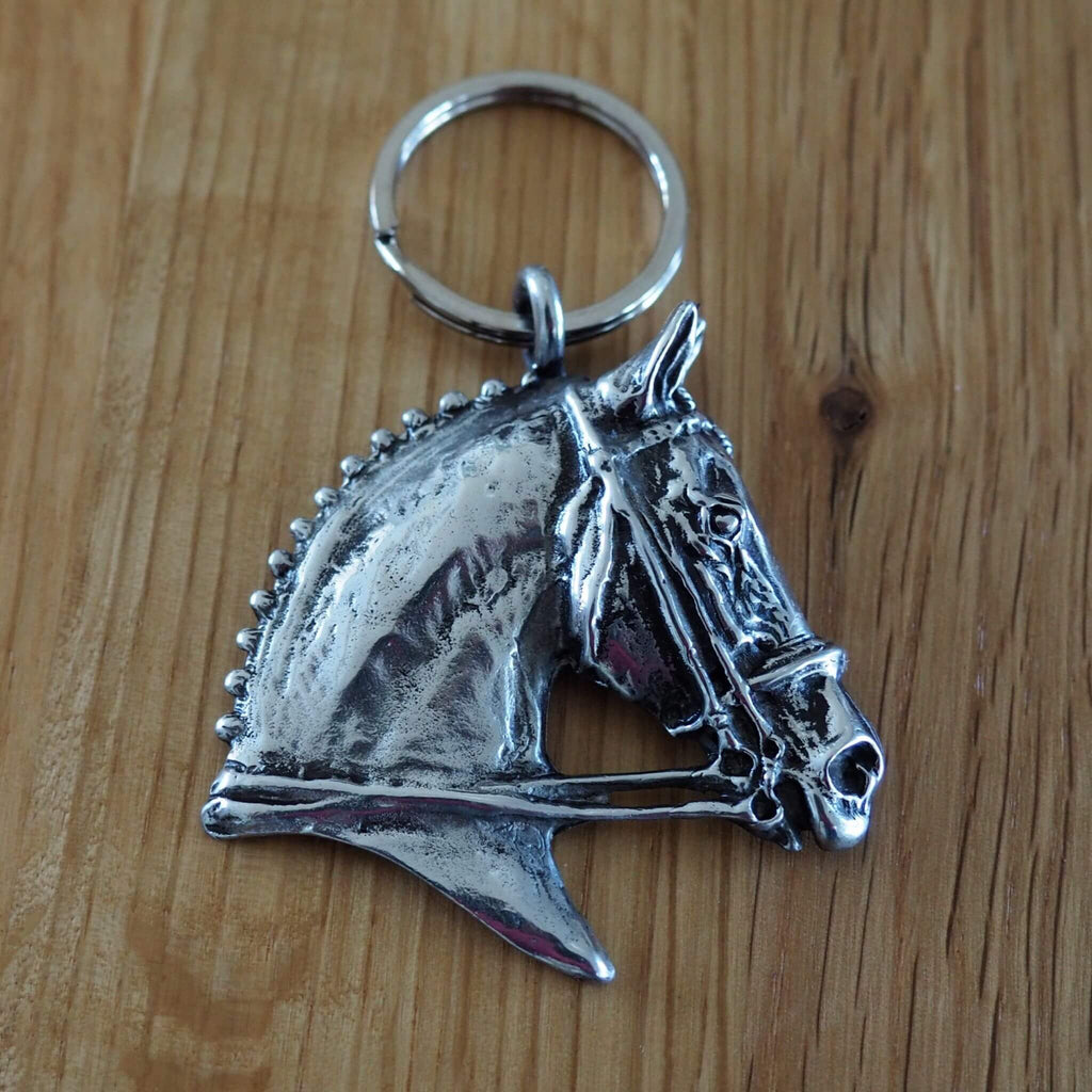 Show horse Keyring - Silver