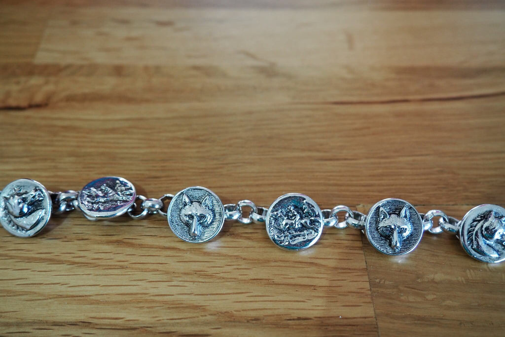 Silver Hunting Bracelet