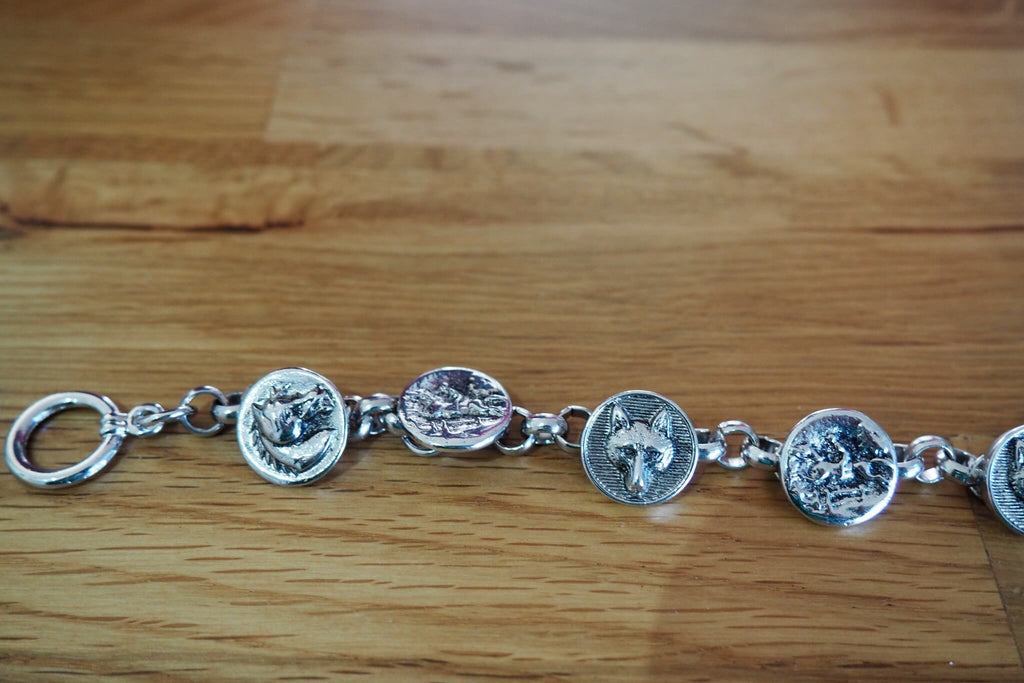 Silver Hunting Bracelet