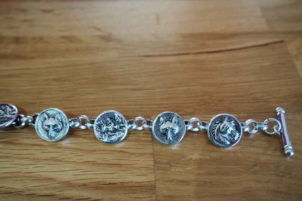 Silver Hunting Bracelet